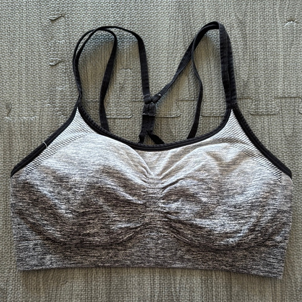 Champion Grey Ombré Spaghetti Strap Sports Bra - Women’s Size L